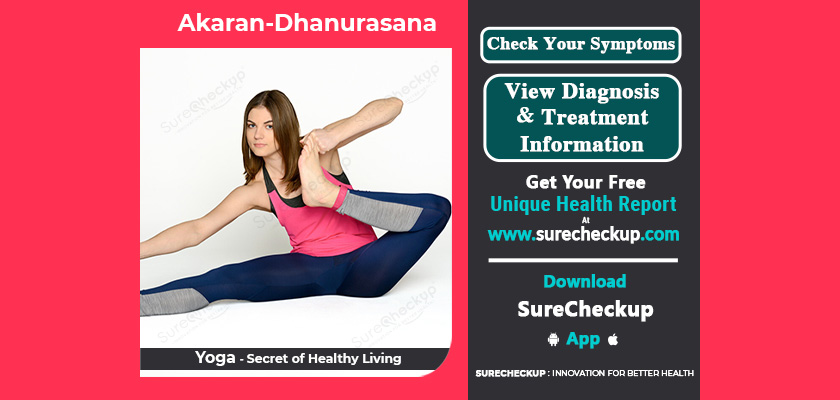 What is Akaran Dhanurasana, Its Benefits & Precautions